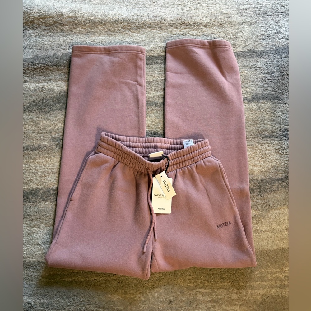 Aritzia cozy fleece boyfriend basic wide Claremont 2XS